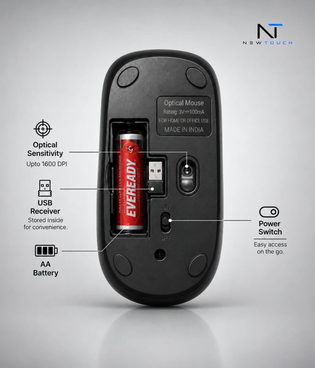 New Touch wireless mouse brochure